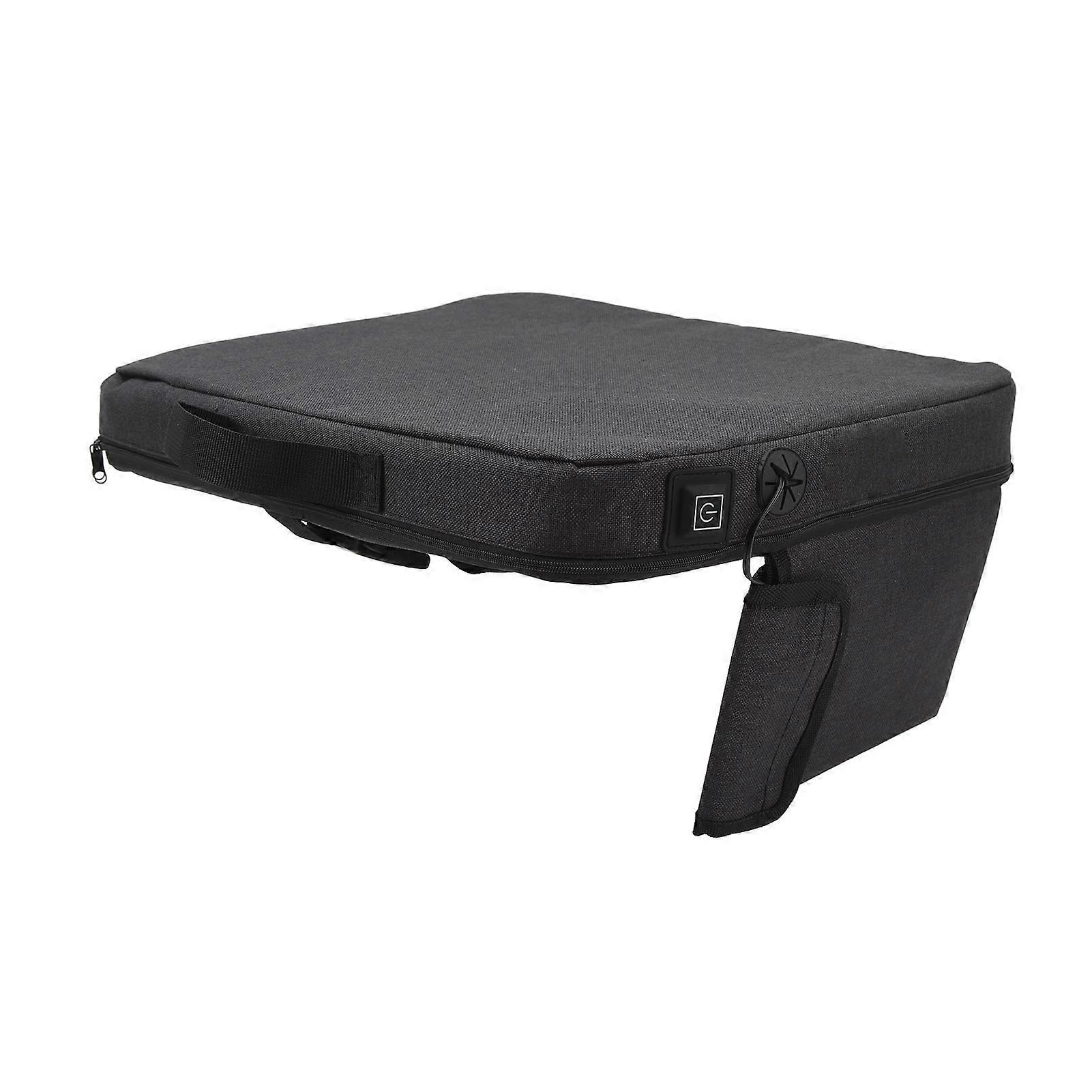 Heated Cushion Black USB Smart 3 Gears Temperature Control Portable Heated Stadium Pad