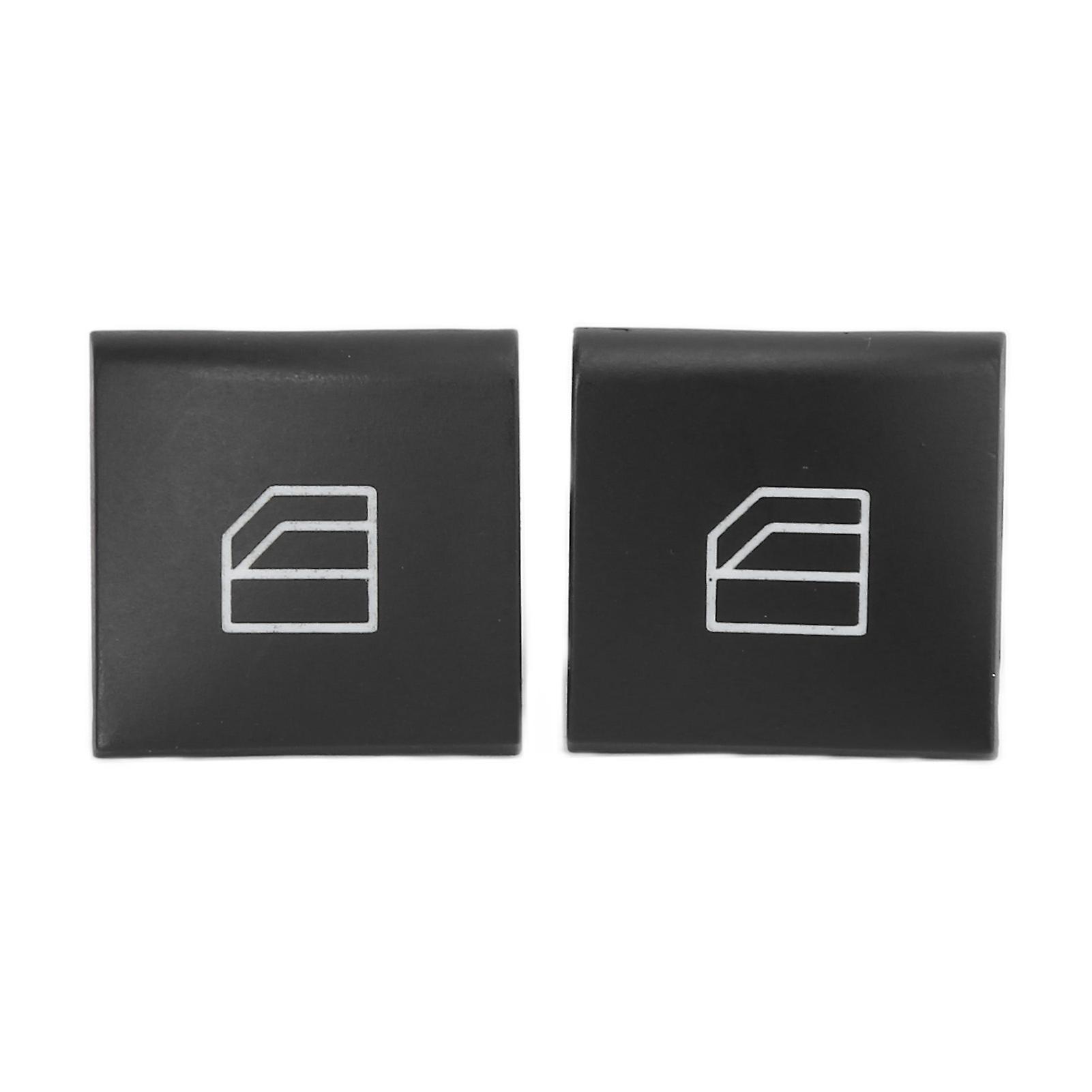 2pcs Window Switch Control Button Cover Caps 2518300290 Replacement for MERCEDES Benz ML Class W164 2005‑2011