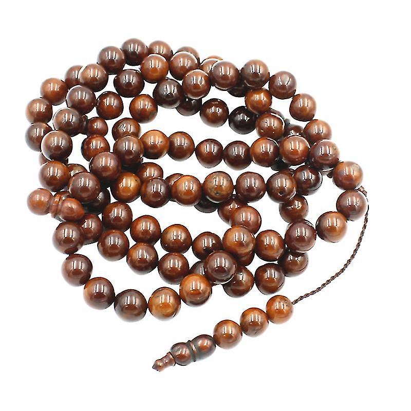 1X1x42cm Brown Prayer Beads Delicate Muslim Prayer Bead String Muslim Rosary Religious Prayer Rosary