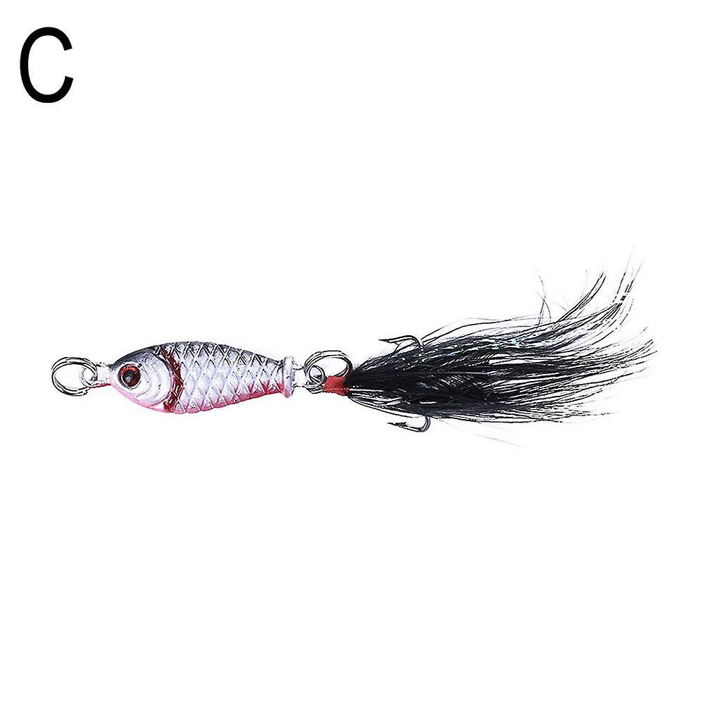 3(C)$Mini fish small iron plate lure 2.5cm/4g micro-bionic long-distance casting freshwater reservoir fishing lure bait