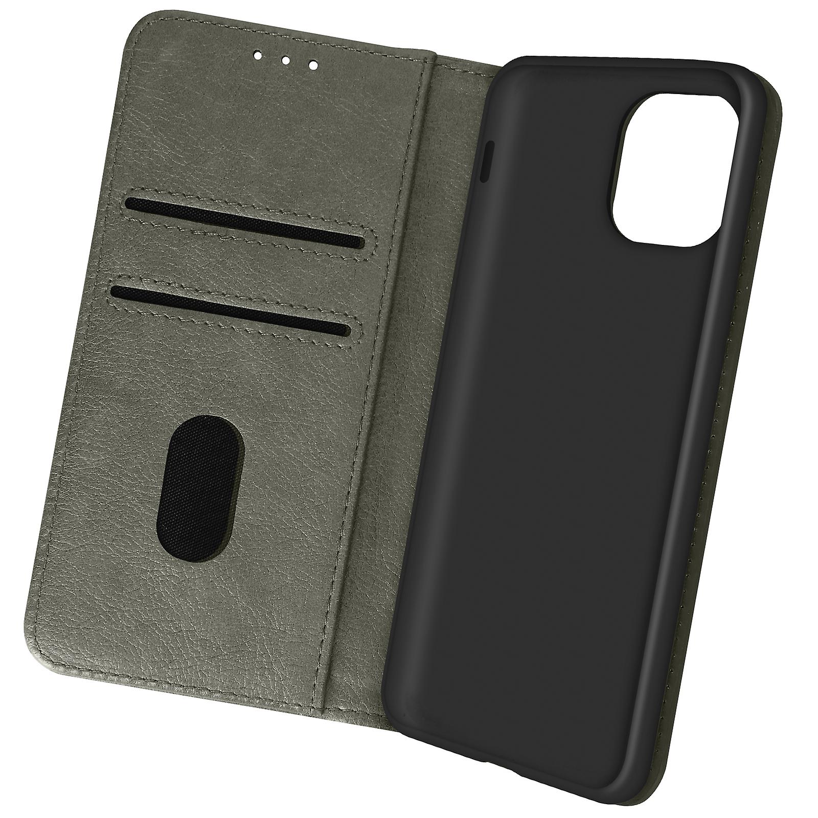 Case for Apple iPhone 13 Pro Card-holder Cover Video Stand Feature Grey