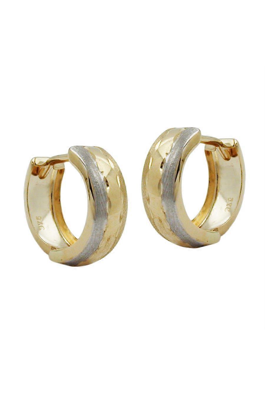 Hoop Earrings Bi-coloured 9k Gold - Gl431053