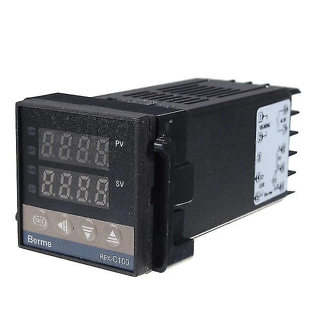Rex-c100 Intelligent Digital Temperature Controller Kit Alarm 110-240v 0-1300 Degree Digital Pid With K Type Probe Sensor