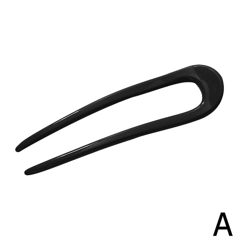 Pince à cheveux multifonctionnelle en forme de U, épingle à cheveux minimaliste de style chinois