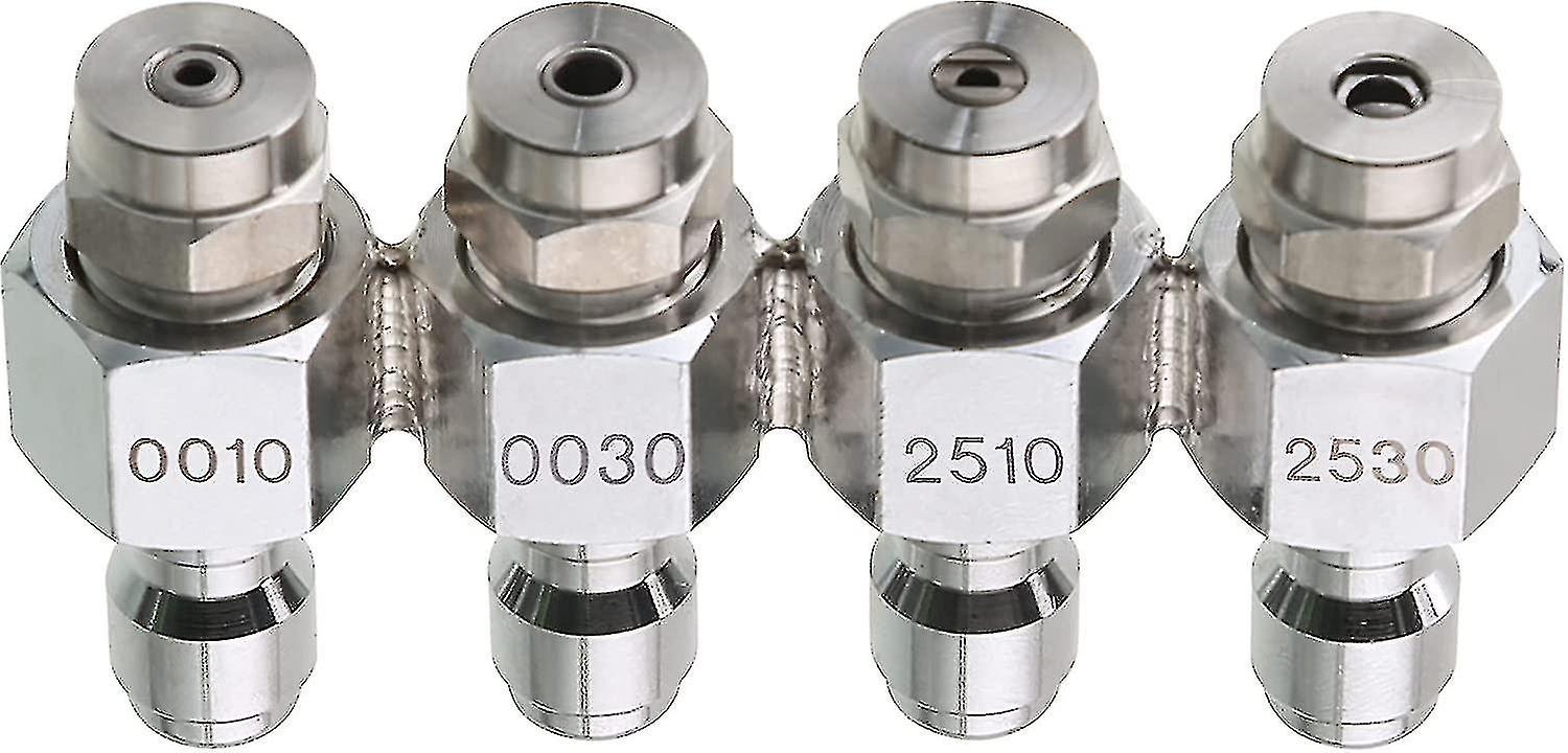 High pressure washer nozzle kit, one-piece DC nozzle