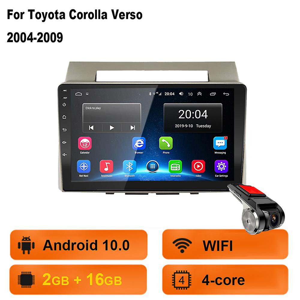 2 Din Android Radio Auto Multimedia Player Wireless Carplay Gps Navigation Wifi Für Toyota Corolla Verso Toyota Verso 2004-2009