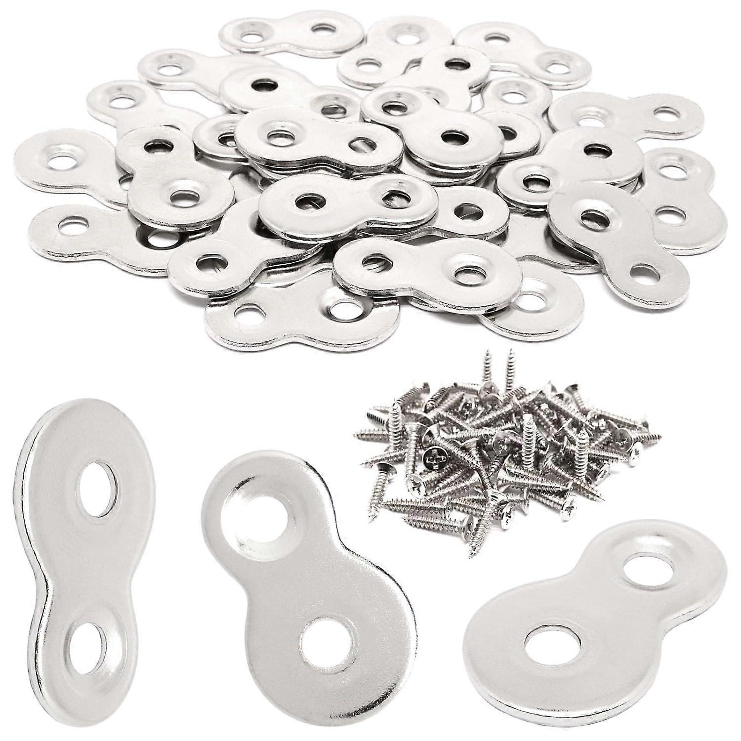 YuGtcen 32pcs Figure 8 Attache, Figure 8 Fixations de table avec vis lourdes