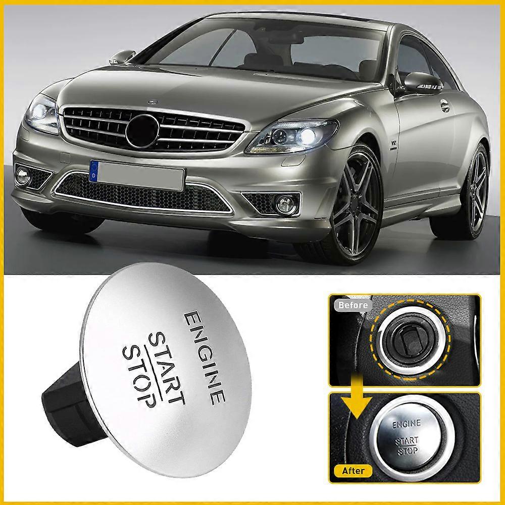 Fits Mercedes Car Key Systems Key blade Benz Push To Start Button less  less ONE-CLICK Start Stop Push Models W204 GLK X204 E350 Auto Accessories