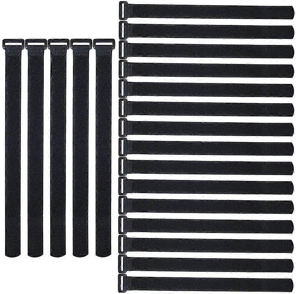 20pcs Premium 20cm Cable Ties Set, Reusable Cable Straps Cinch Straps