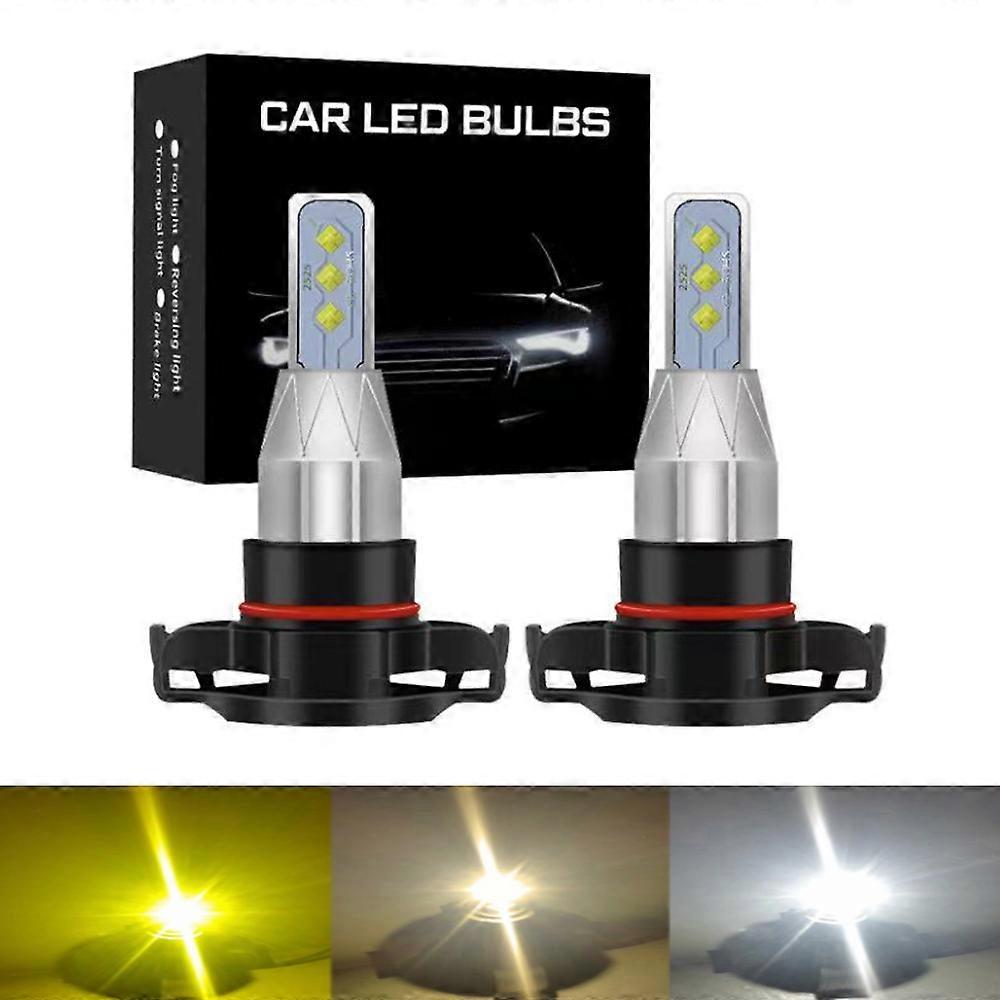 2x H16 PSX24W car light 2525 CSP Mini H7 LED Headlamp H8 H11 Fog HB3 9005 HB4 6000K 4300K Para Auto 12V Automobiles