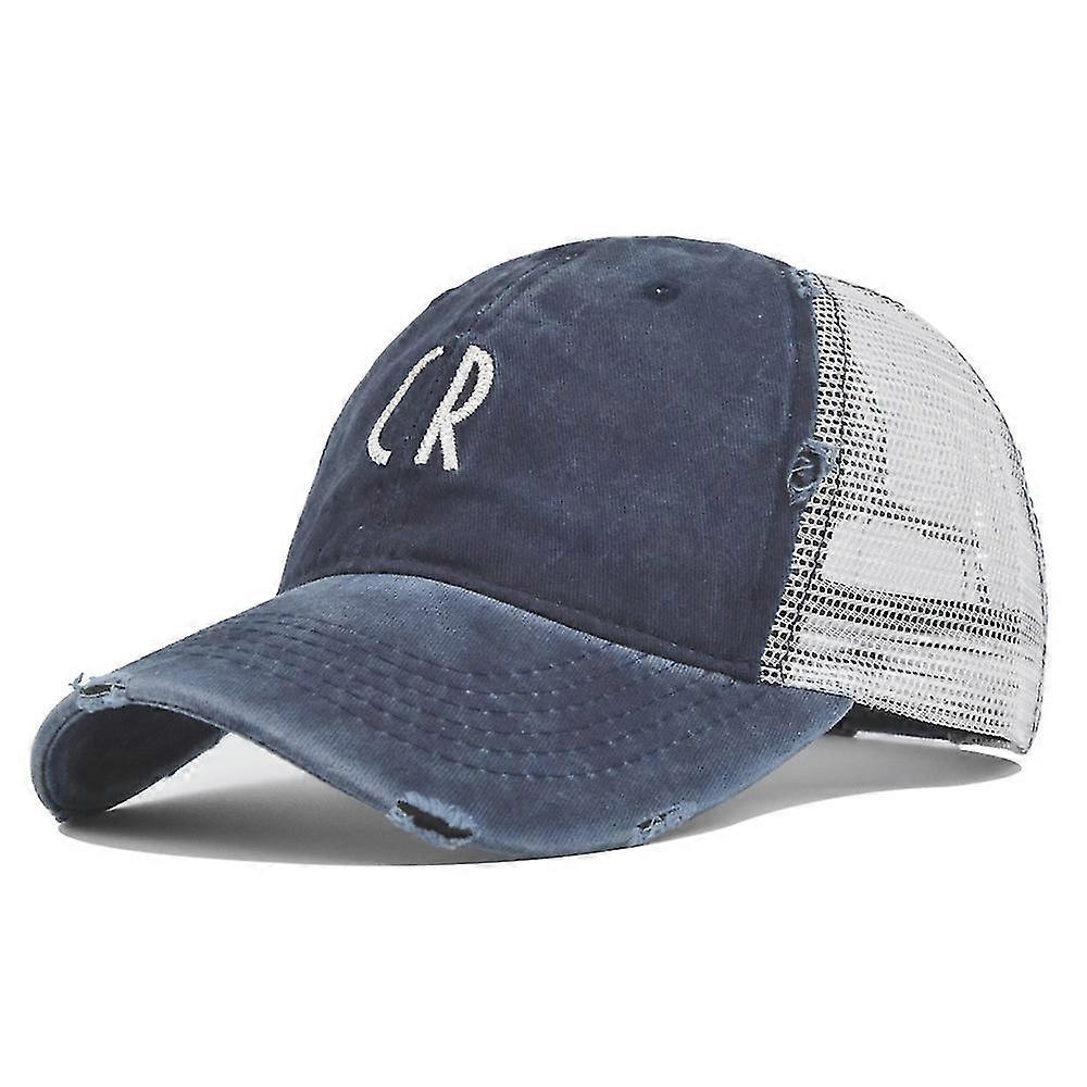 GYFDYM Baseball Cap Summer Hat Cr Letters Adult Net Cap Mesh Unisex Breathable Hat