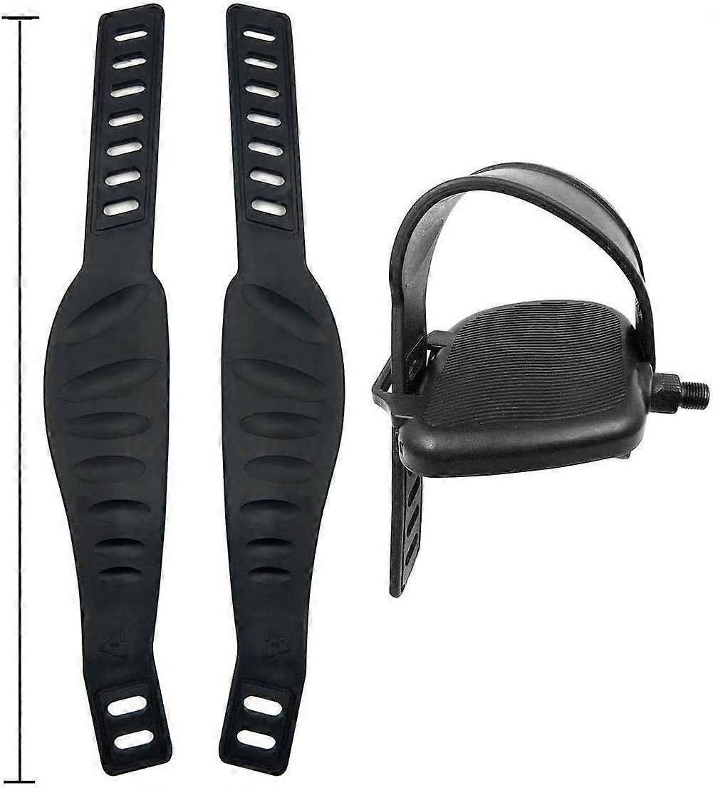 A Pair Exercise Bike Pedal Straps and Widened Straps