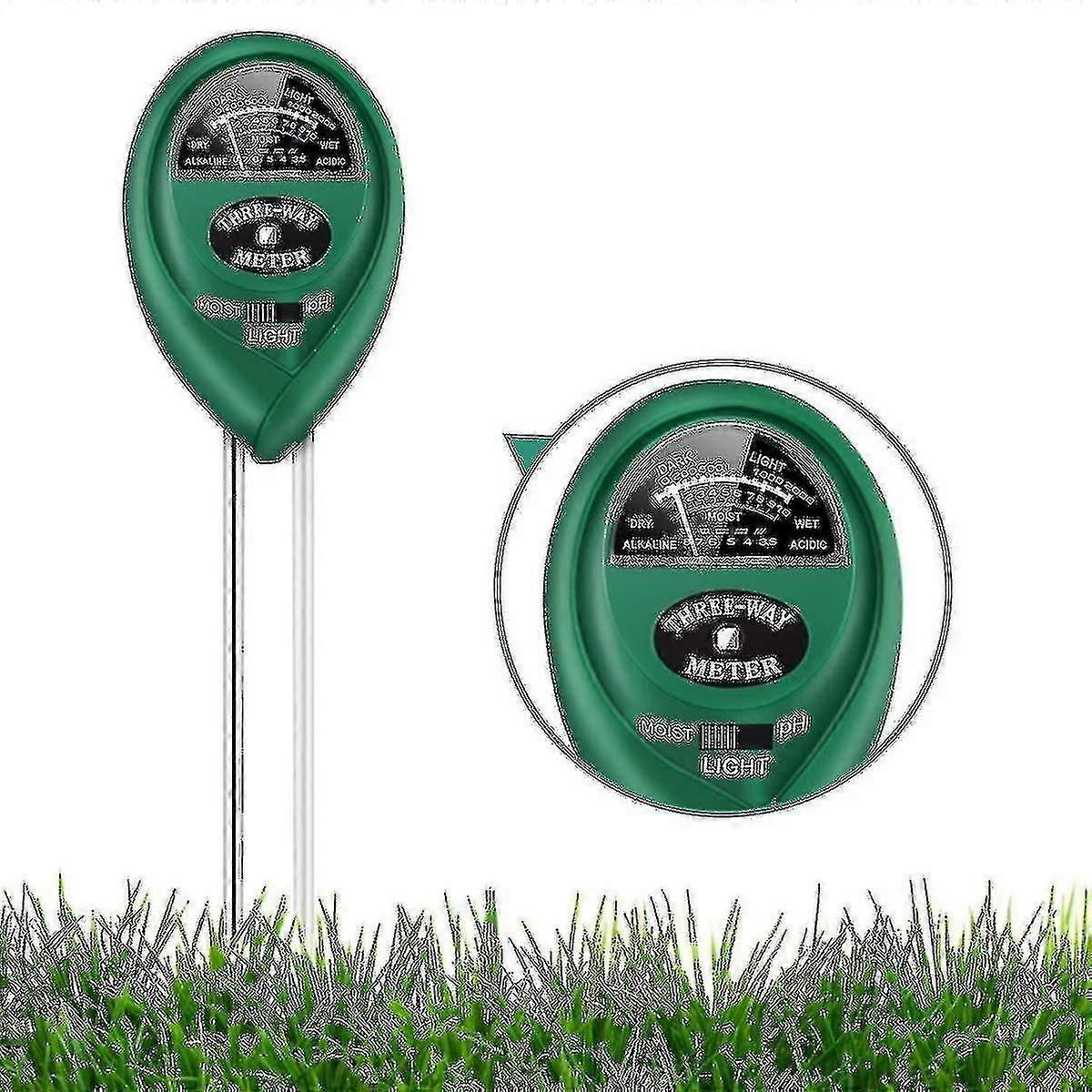 Soil Ph Meter 3-in-1 Soil Tester Soil Ph Tester Digital Plant Soil Testing Kit With Moisture/light/ph Suitable For Lighting And Ph Testing Of Gardens