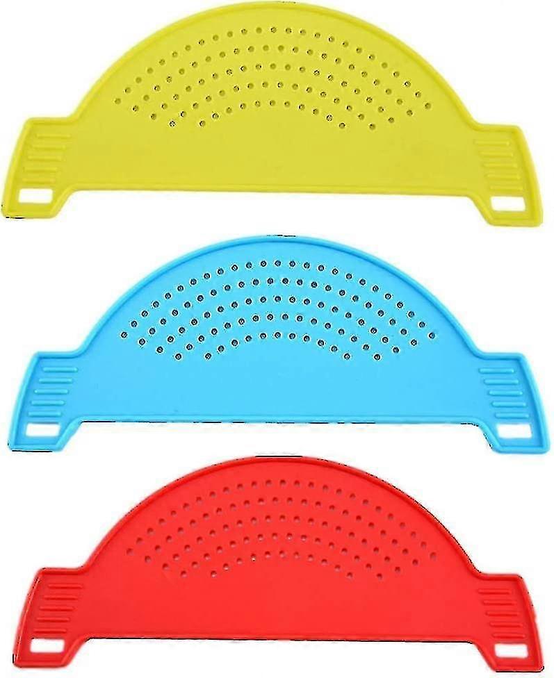 3 Pcs Half-moon Pan Strainer Pot Drainer Strainer Colander Sieve