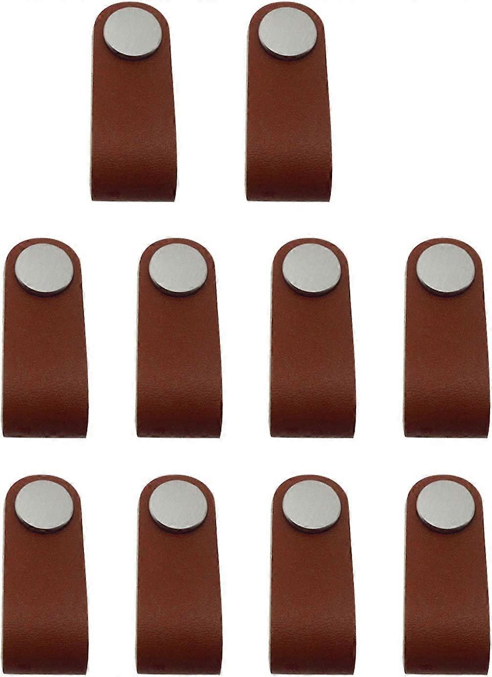 Sunrain Furniture Handle Leather Handle Furniture Brown Knob Cabinet Handle Leather Loop Handle Ca
