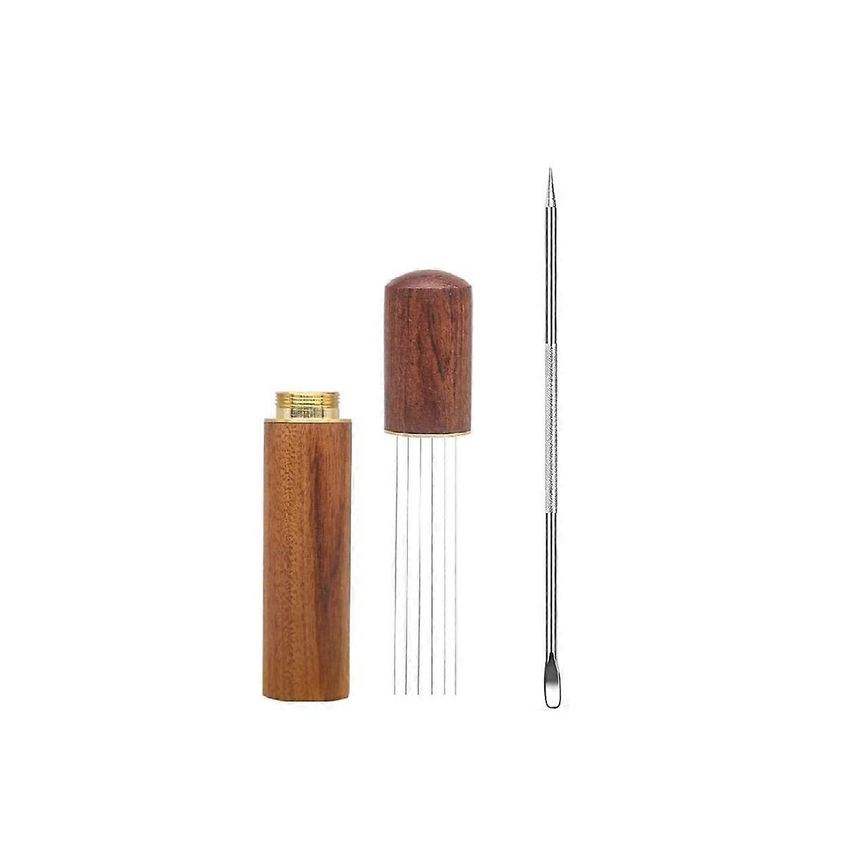 Espresso Distribution Stirrer Tool, 6 Needles Espresso Coffee Stirrer Espresso Needle Distributor w
