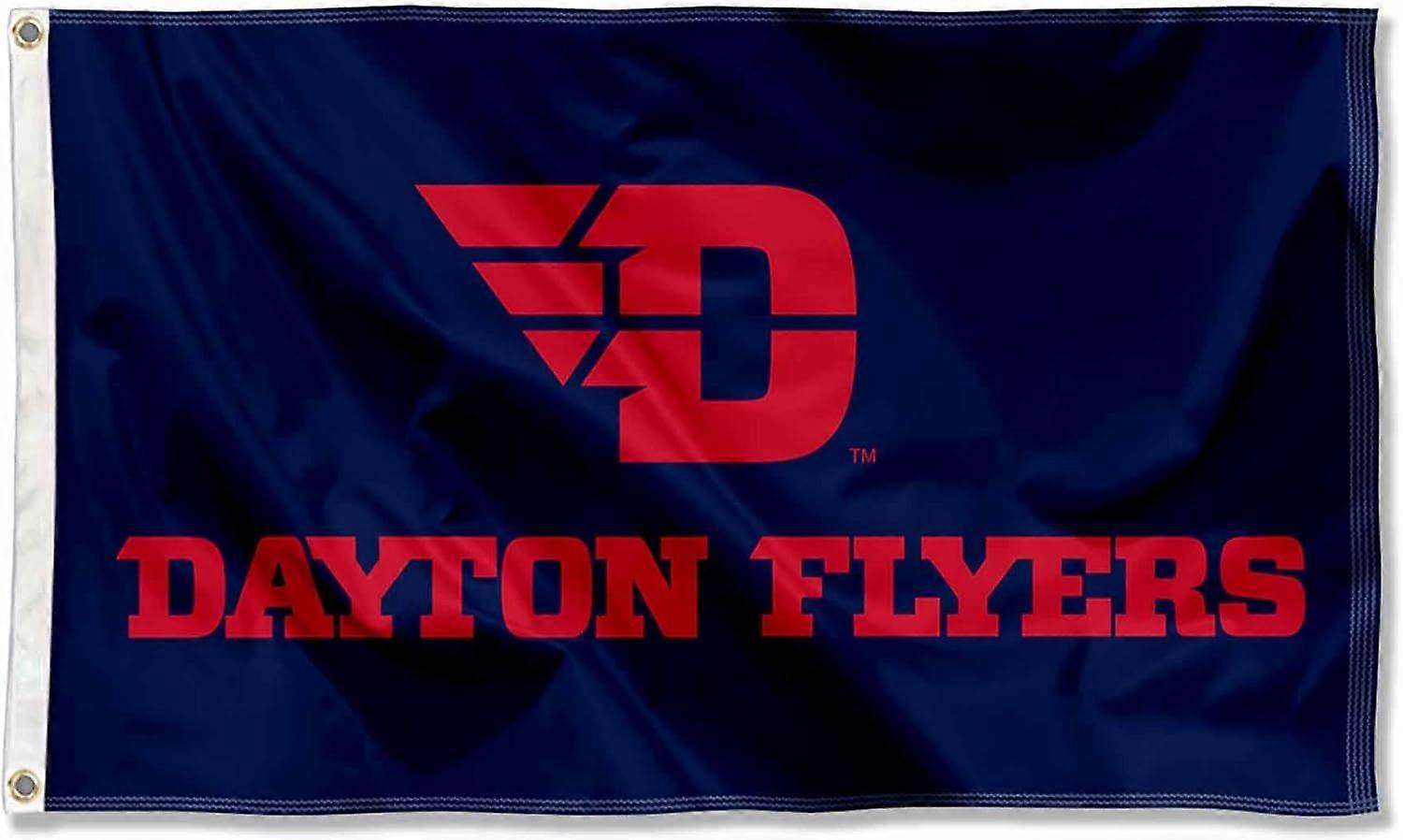 Dayton Flyers Red Letters Flag
