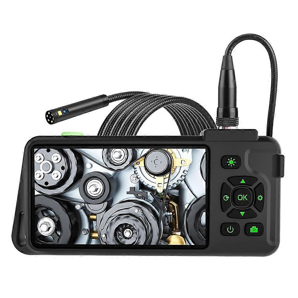 4.5 Inch Inspection Camera with Light 1080P HD Borescope Camera IP67 Waterproof Snake Sewer Camera 7.9mm Triple Lens 15m