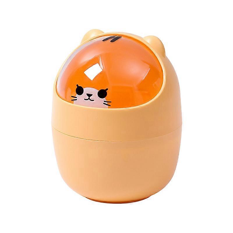 Desktop Trash Can Cute Small Mini Table Dining  Desk With Cover
