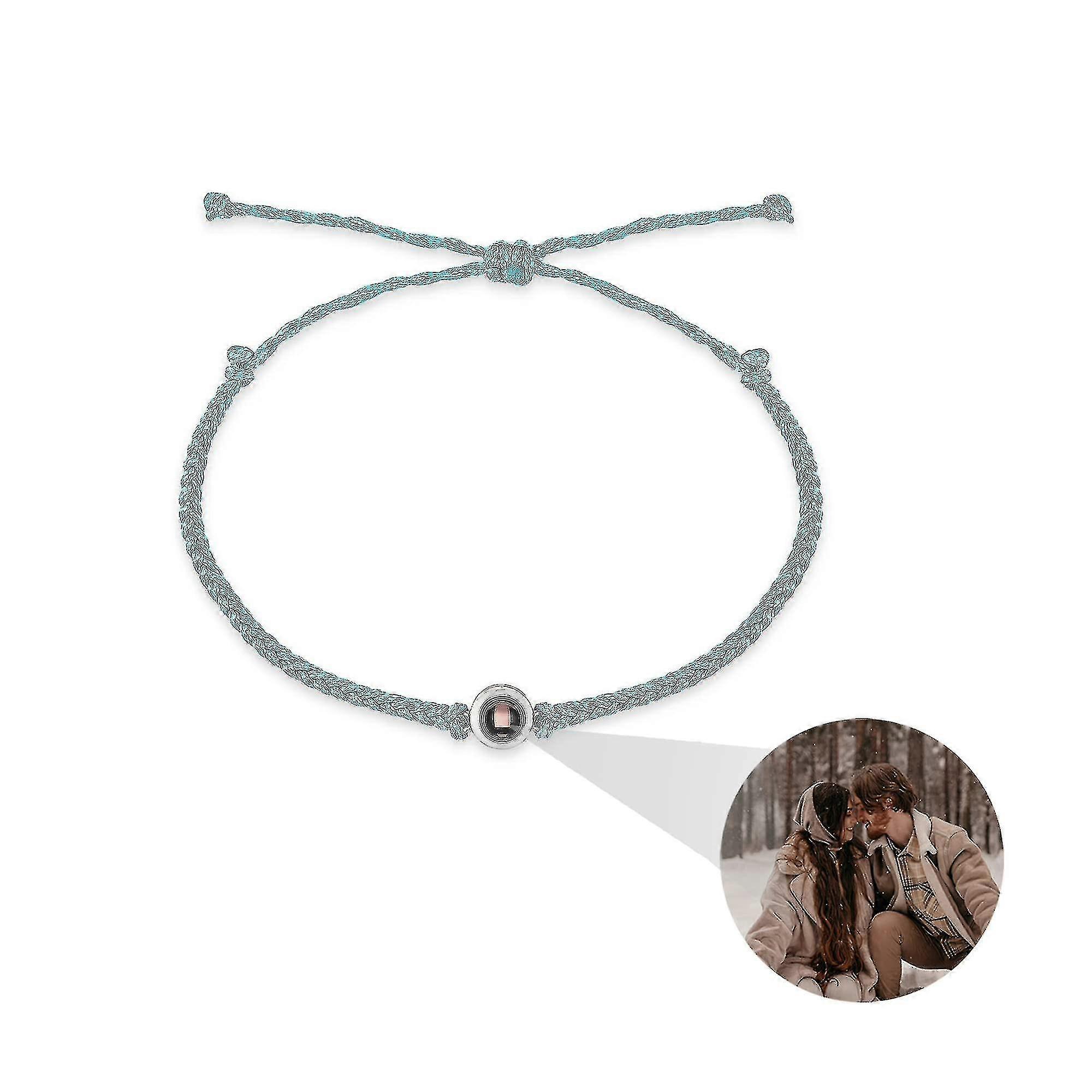 Projection Charm Bracelet Couples Adjustable Braided Rope Bracelets