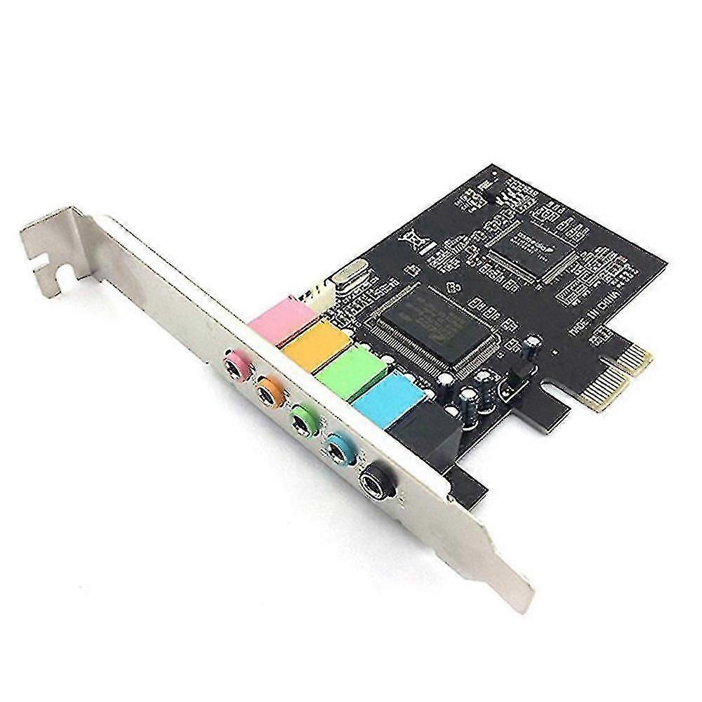 5.1 Carte son interne pour Windows 10 avec support à profil bas, 3D stéréo Pci-e, puce Cmi8738 32/6