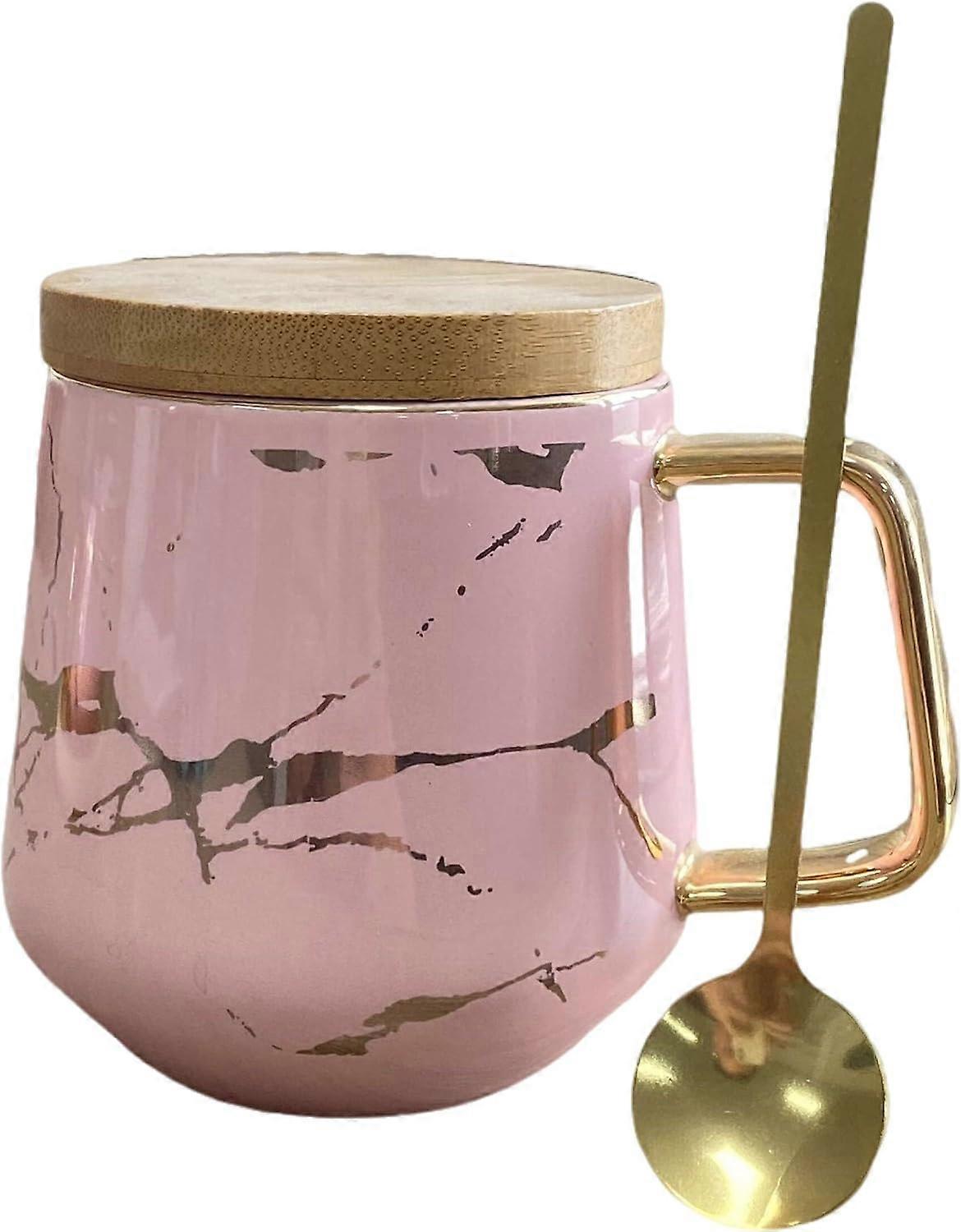 Porslin tekopp kaffemugg set för eftermiddagste - marmormönster