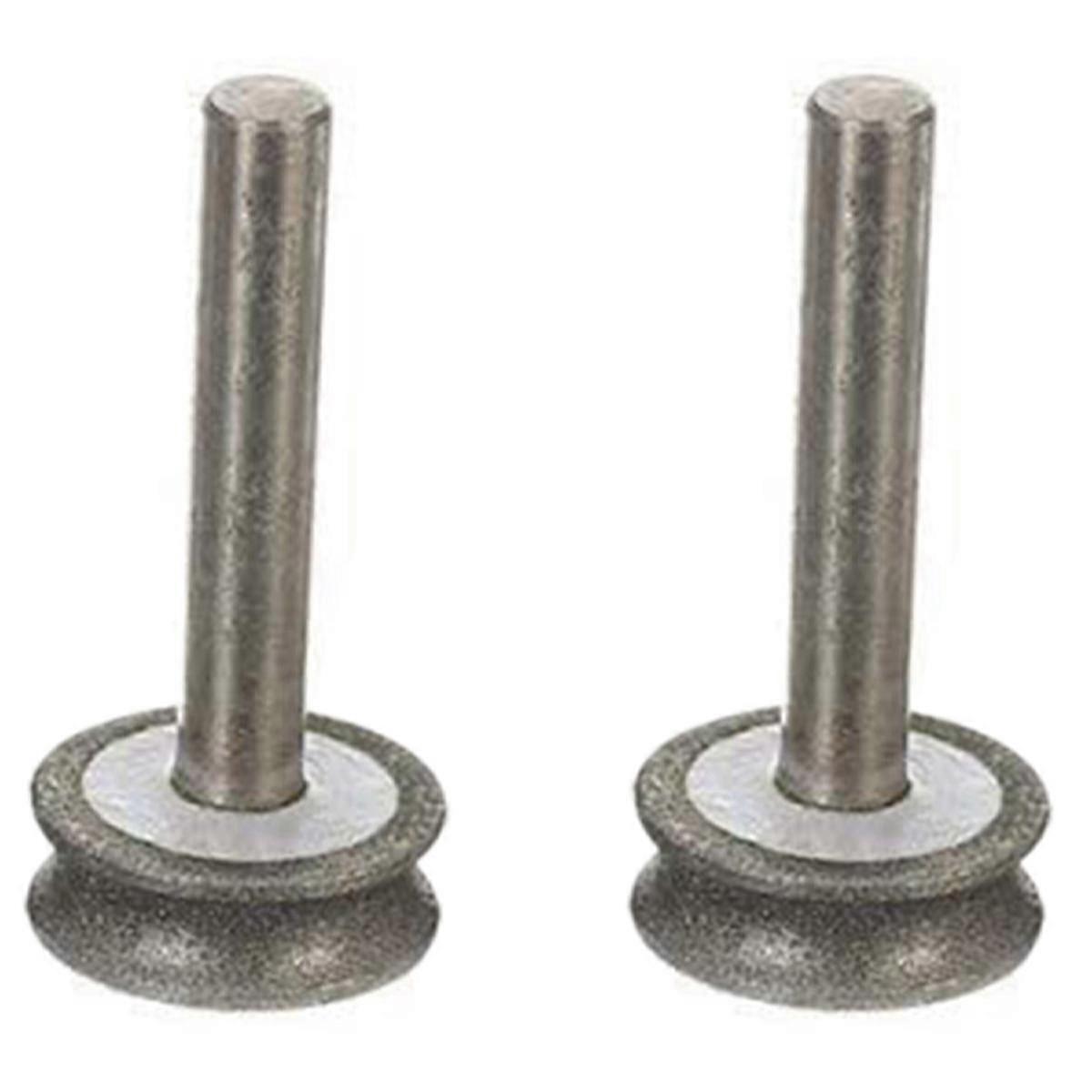 גלגל השחזה 2X יהלום גלגל השחזה עבור מטוס זכוכית ישר קצה Chamfer 6mm שוק (4 מ"מ)