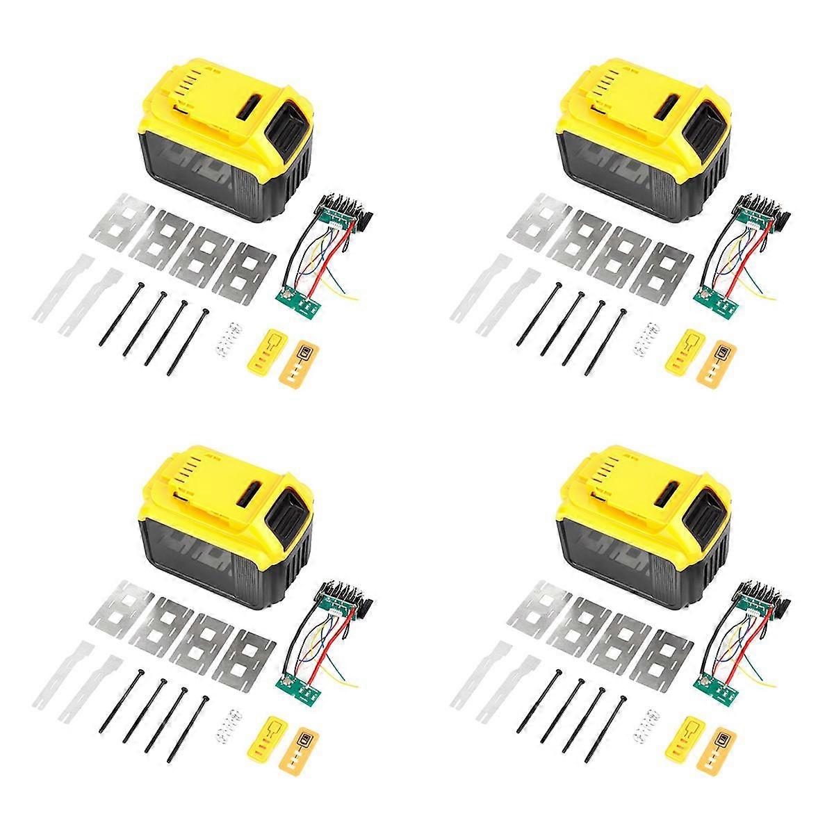 4X Battery Plastic Case+Lithium Battery Protective Board 21V for 15-Cell Battery Case Kit
