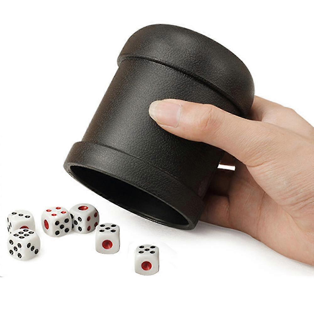 6 Dice With Dice Cup Chessboard Drinking Board Game Toy Gambling Dice And Dice Cup Set Bar Ktv Sieve Color Cup