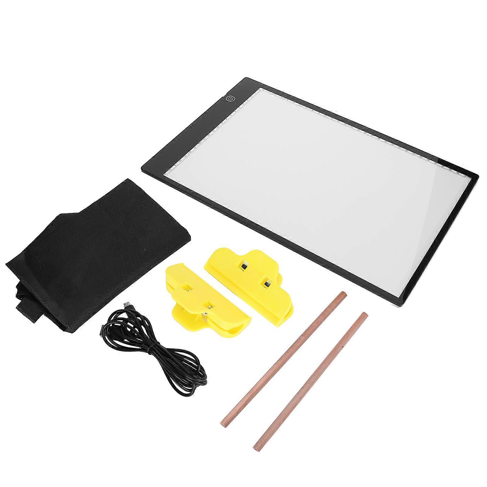 A4 LED Light Board Adjustable HighBrightness Tracing Dimmable USB Drawing Box Tool Set