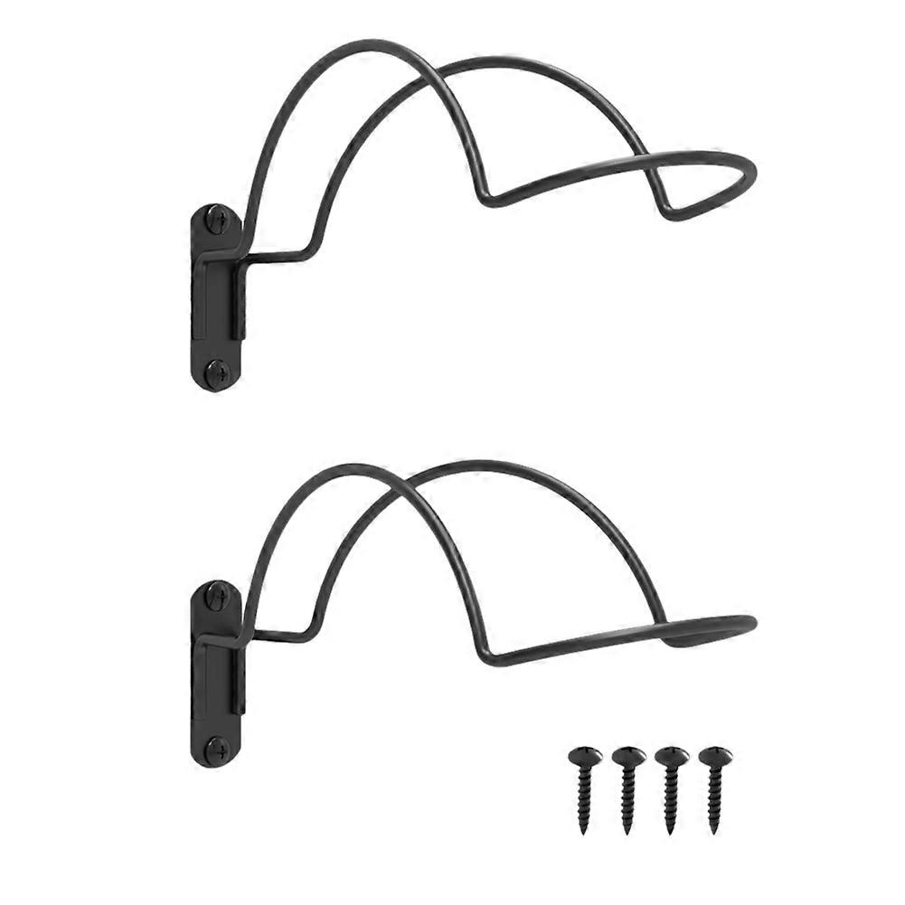 2 PCS Wall Mounted Helmet Rack Helmet Holder Hook Multifunctionnal Metal Rack for Hats Mask Wall Mo