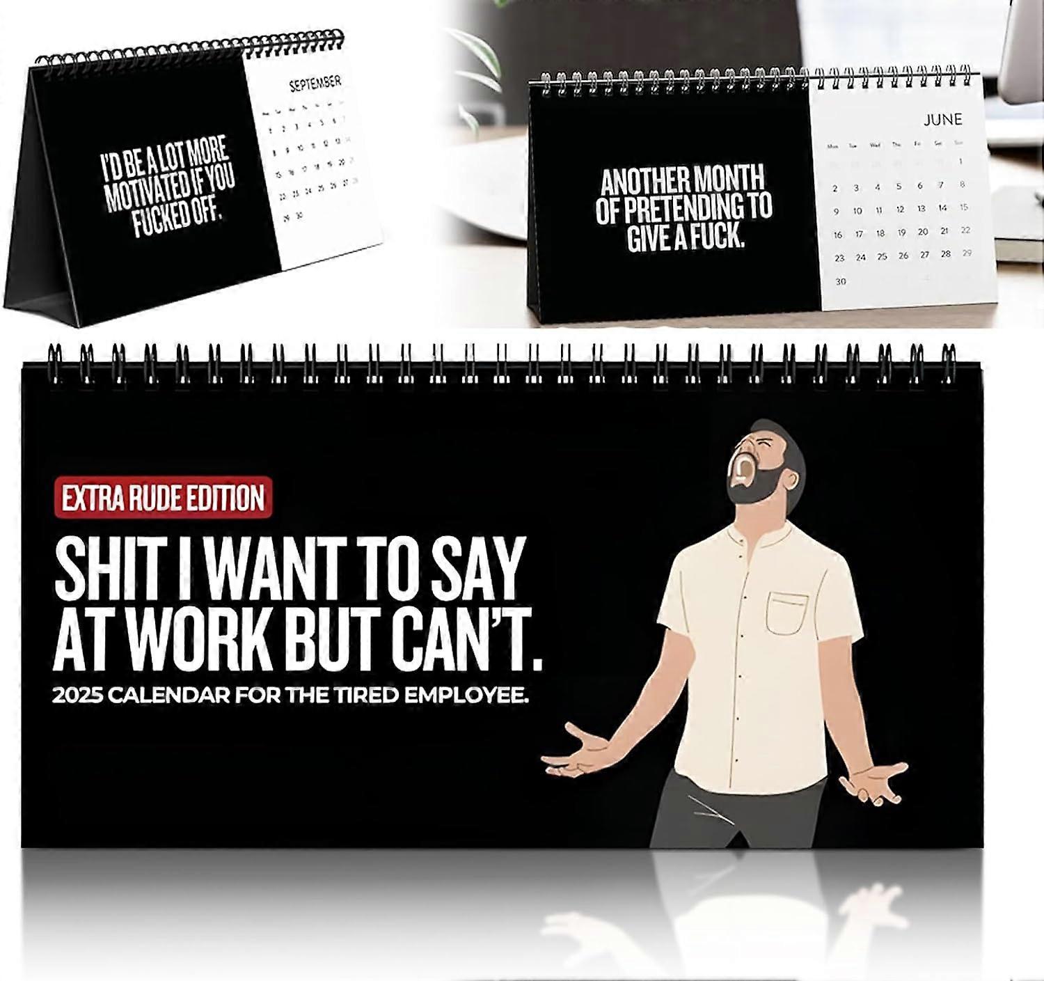 Sh*t I Want To Say At Work 2025 Kalender, 10'' x 5'' 2025 Lustiger