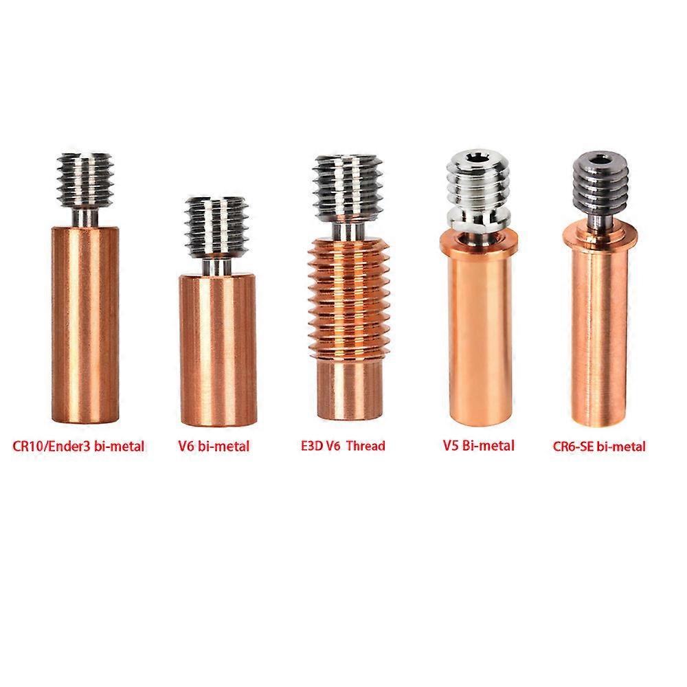 Upgrade Titanium Alloy Throat All Metal High Temperature Heating Break Bi-metal For Ender 3 CR10 E3D V5 V6 3D Printer Parts