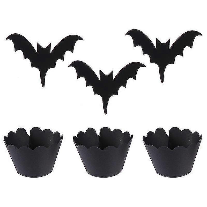 72pcs Halloween Cake Wrapper