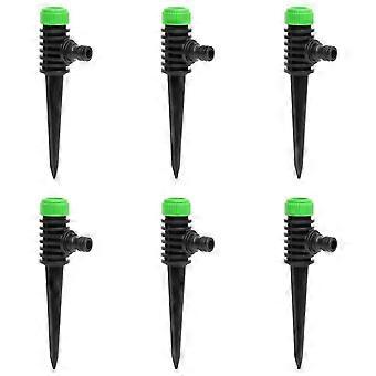 Rotierende Sprinkler 6 Stück Grün Und Schwarz 3x6x19,5 cm ABS & PP
