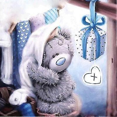 100% Täysi 5d DIY Daimond Maalaus Ristipisto "sarjakuva Lahjakarhu" 3d Timantti Mosaiikki pyöreät strassit Maalaus kirjonta