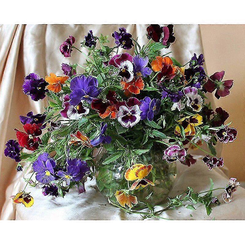 Timanttikirjontakuvake Strassi pyöreä täystimantti Piainting Cross Stitch joululahja Väritetty