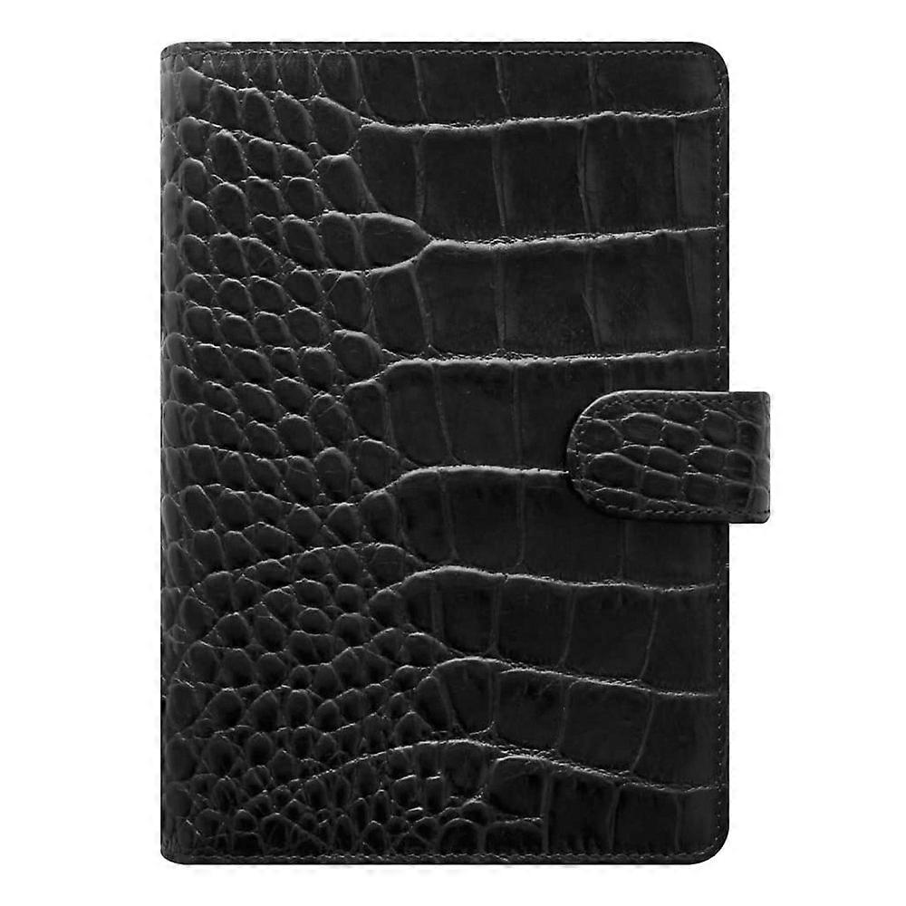 Filofax Premium Quality and Stylish Classic Croc Personal Organiser (Ebony)