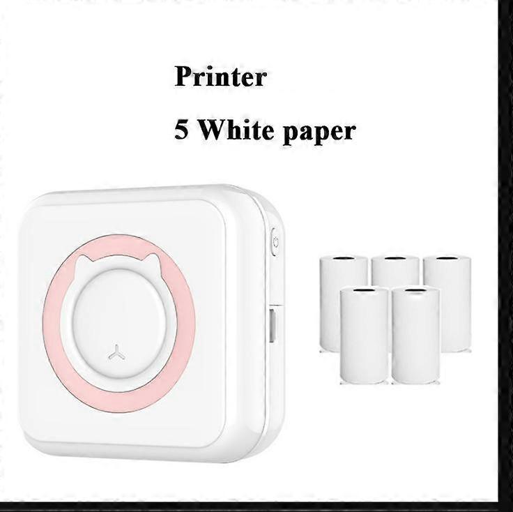 Portable Mini Printer, Bluetooth Wireless Instant Photo Printer Compatible with for Image, Label Inkless Printing,2024 Ping