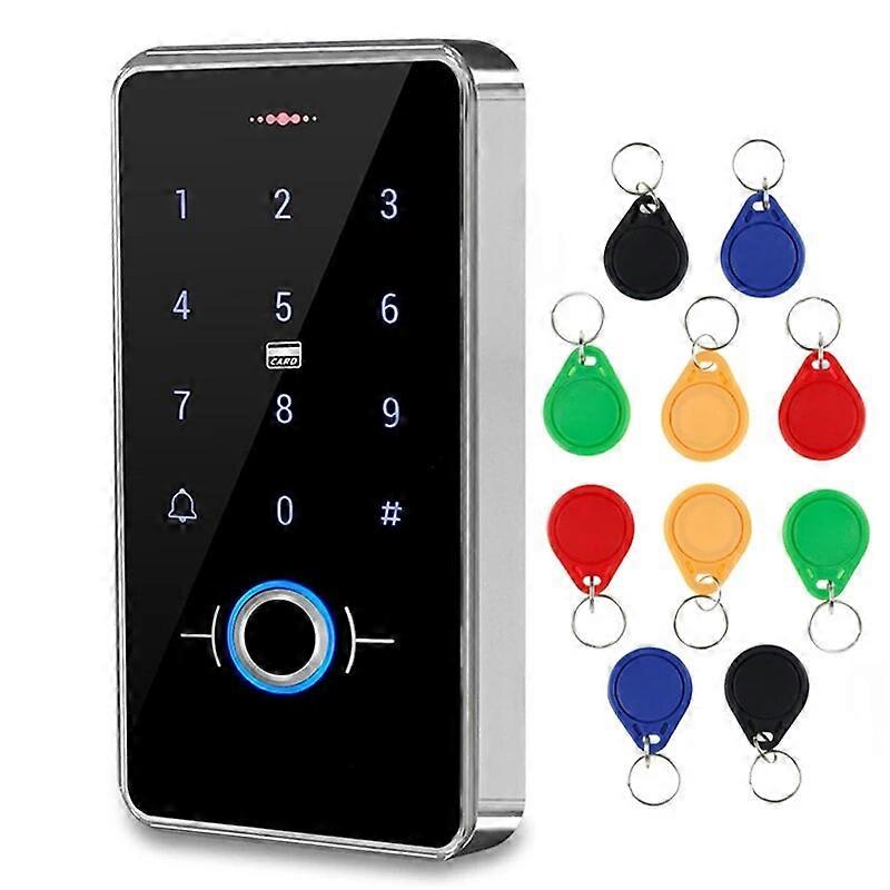 IP68 Fully Waterproof Fingerprint RFID Keypad Touch Screen Panel Biometric Standalone Access Control System Outdoor Use
