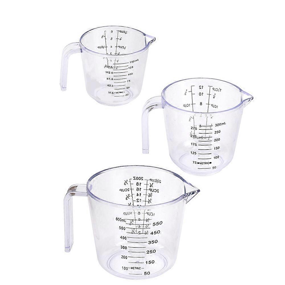 Measuring Cups Set, Liquid Measuring Cups for 3 for Kitchen Plastic Set Baking Tool Plastic Measuri