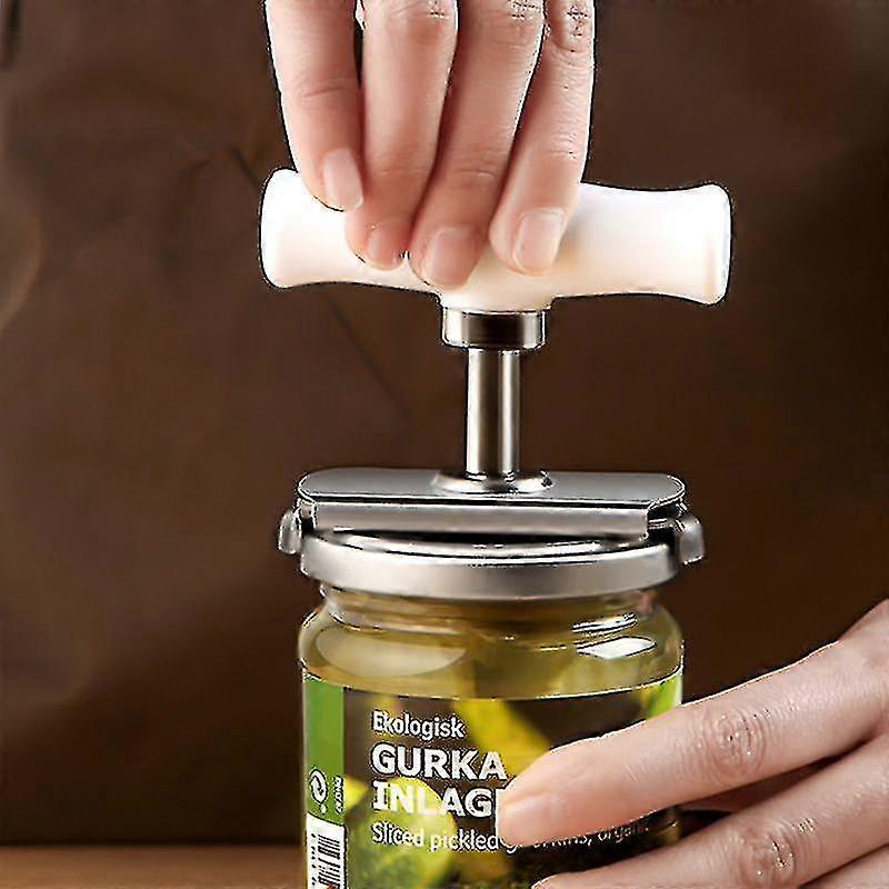 Stainless Steel Kitchen Gadgets Can Opener Adjustable Jar Openers Manual Spiral