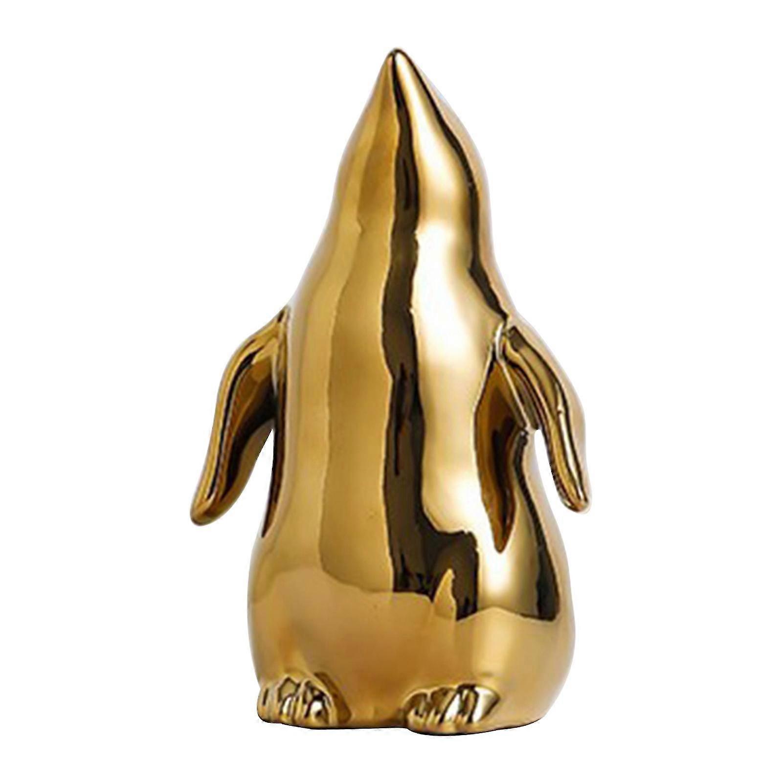 Hand-crafted Penguin Statue High Simulation Porcelain Three-dimensional Penguin Model For Desktop