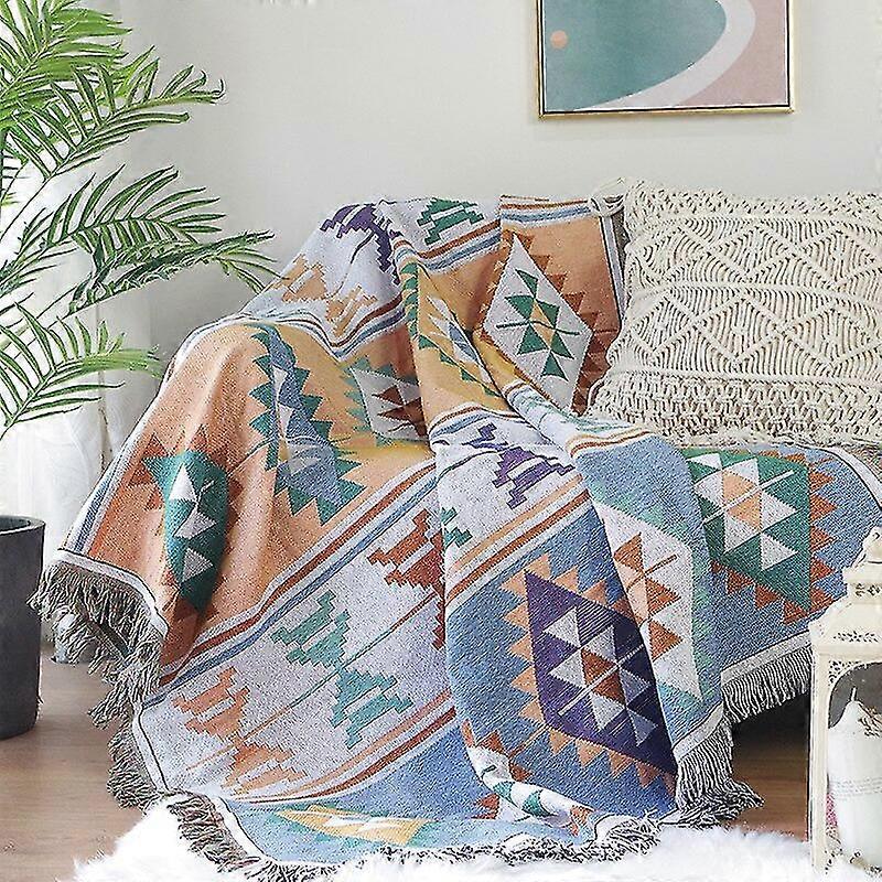 Halloween style tassel throw blanket for beds sofa towel single full cover sofa blanket winter picnic mat nordic tapestry xt05