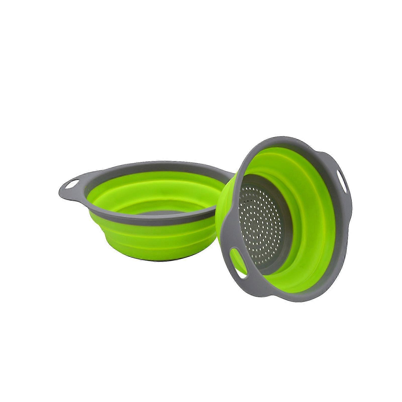 Silicone Folding Basket Creative Retractable Silicone Fruit Vegetable Colander Kitchen Storage Gadgets