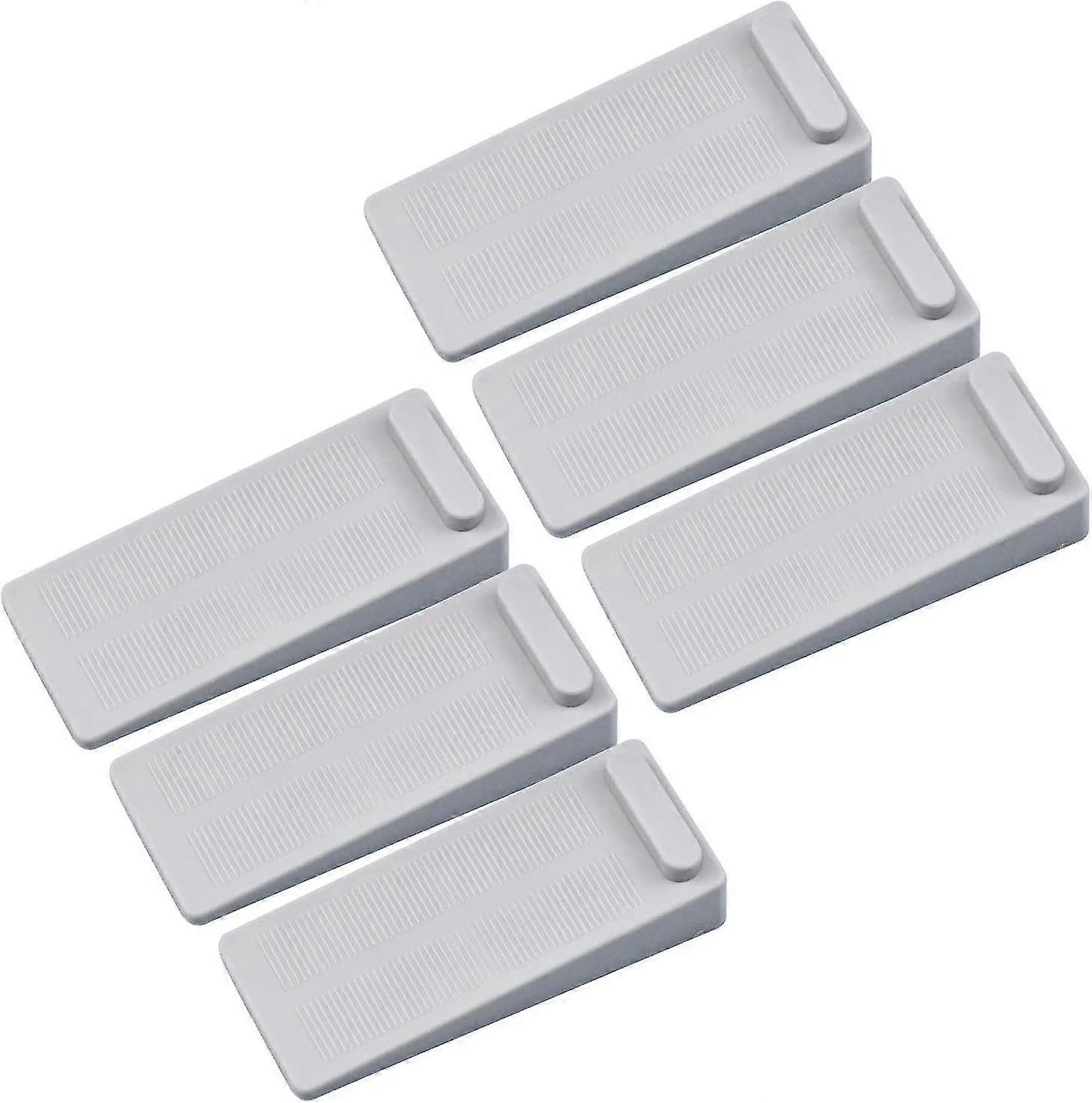 Rubber Door Stops 6 Pack, Heavy Duty Non-slip Adjustable Height And Stackable Door Stops
