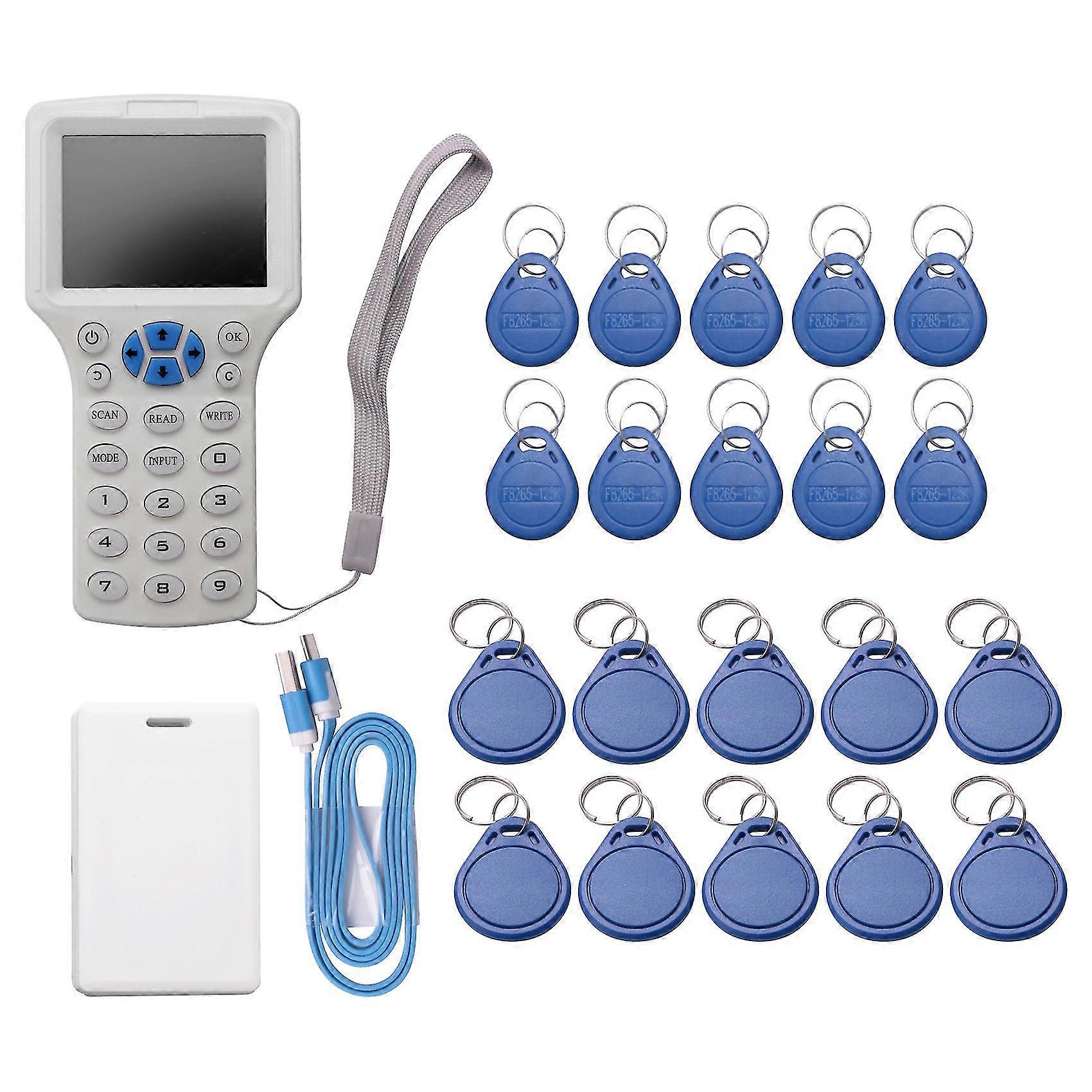 10 frequenz Nfc Smart Card Reader Writer Rfid Kopierer Duplizierer 125khz 13,56 mhz Fob Kopie Verschlüsselt
