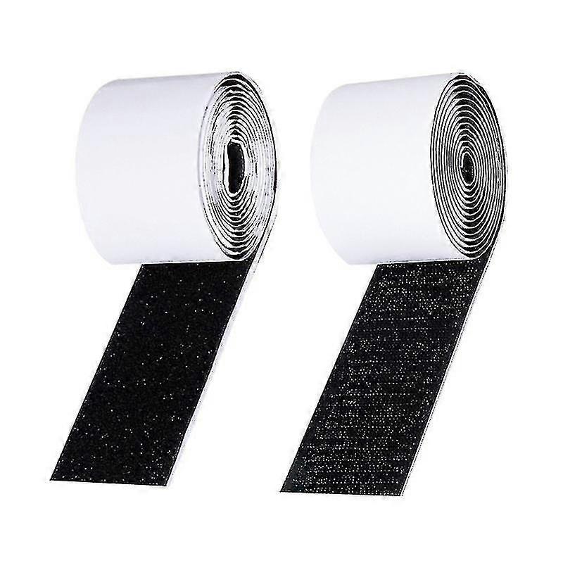 2 rullar av elgitarr Effektor Pedal Klistermärke Gitarr EffektFäste (svart)