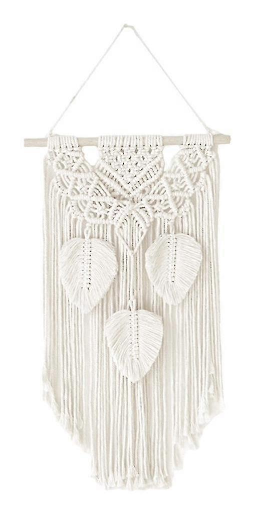 Macrame Wall Hanging Wall Tapestry For Bedroom, Decorationwhite1pcs