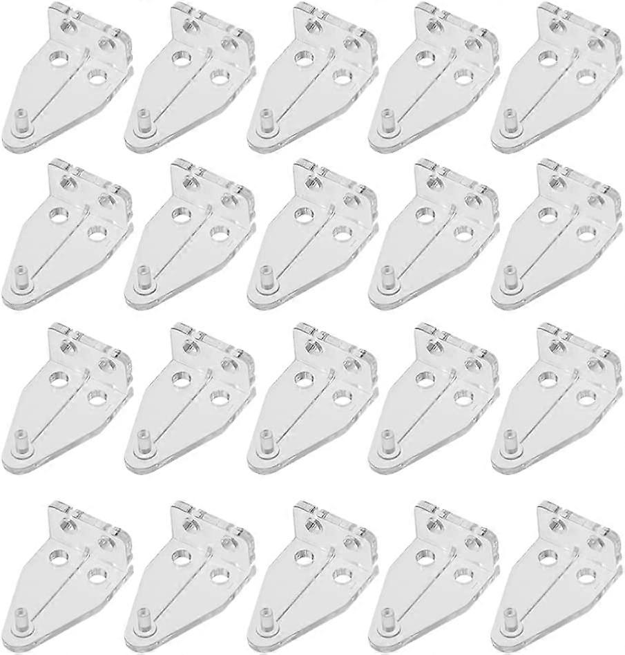 Set of 20 Pieces Blind Fixing Brackets Blind Holder Replacement Blind Tilt Shutter Hooks Drapery Hardware for Horizontal Blinds Shades